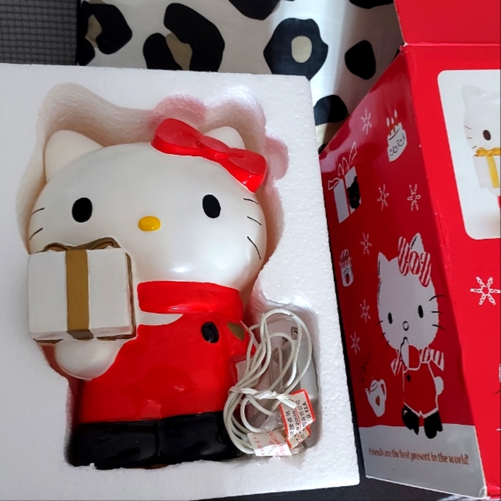 Sanrio 2007 Vtg Rare Hello Kitty christmas decoration Lamp toy Collection